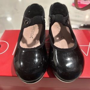Capezio Black Tap Dance Shoes Toddler size 8